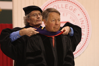 David Kendall receives honorary degree in law in 2010.