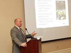 Dr. Chris Carr '82 delivered the event's keynote address.