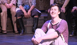 Rory Willats '17 during a recent dress rehearsal.