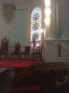 Altar view of the First African Baptist Church