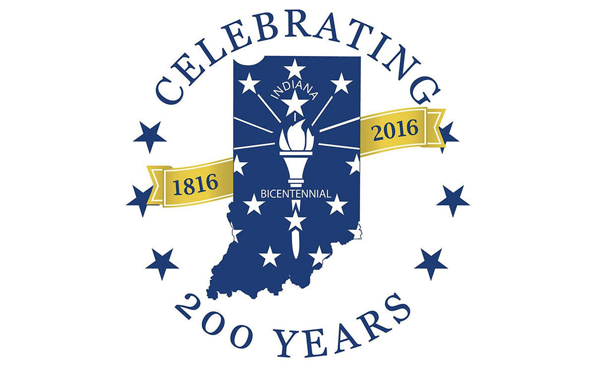 Indiana 200 years logo