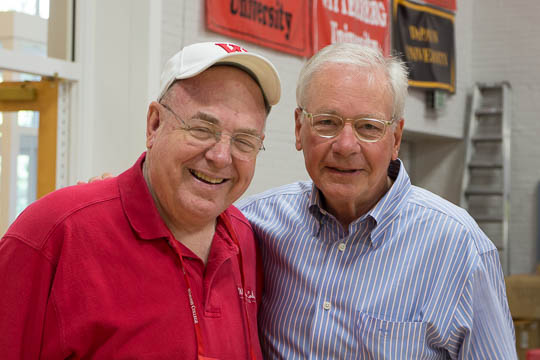Long-time class agent Morrie Adsams '65 and Trustee and Class Gift Chairman Allan Anderson '65